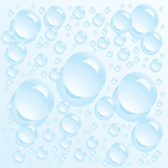 Clean water bubbles. Vector illustration.