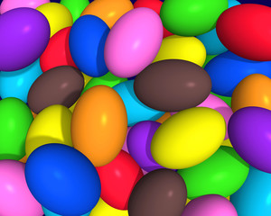 Colored eggs