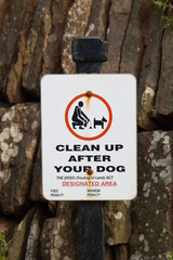 Dog fouling sign