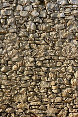 Masonry in Spain, old stone walls