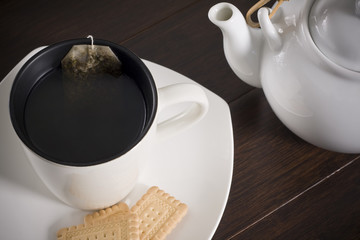 Cup of Tea on Bamboo table