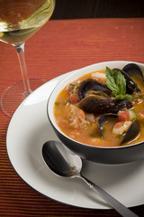 Mussel, Shrimp and Scallop Soup