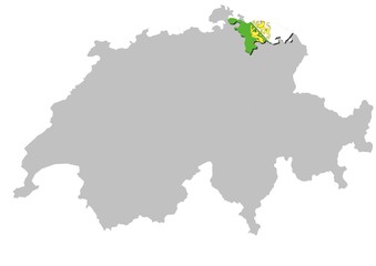 Kanton Thurgau auf Schweiz