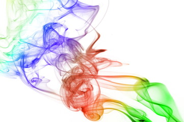 abstract rainbow smoke