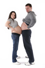 pregnant woman with husband