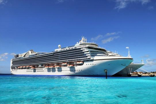 Cruise Ships Anchored in Grand Turk Island