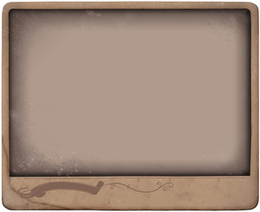 The old style frame for photos. horizontal.