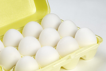 Eggs in an egg carton