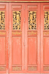 Chinese style wood window