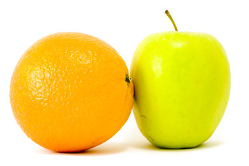 Orange and apple