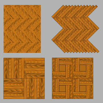 Seamless wooden parquet