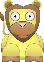 Adorable Lion Sitting