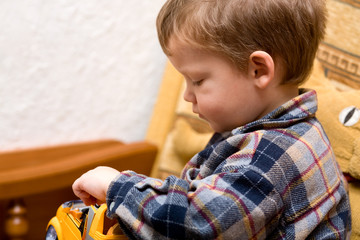 Fototapeta premium little boy portrait