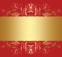 red golden backround
