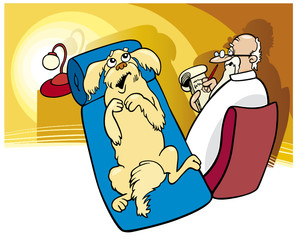 Dog at Psychotherapist