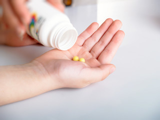 Yellow tablets