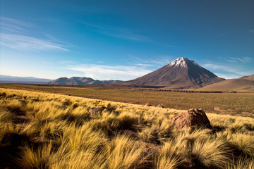 Licancabur volcano in the Atacama desert, Chile