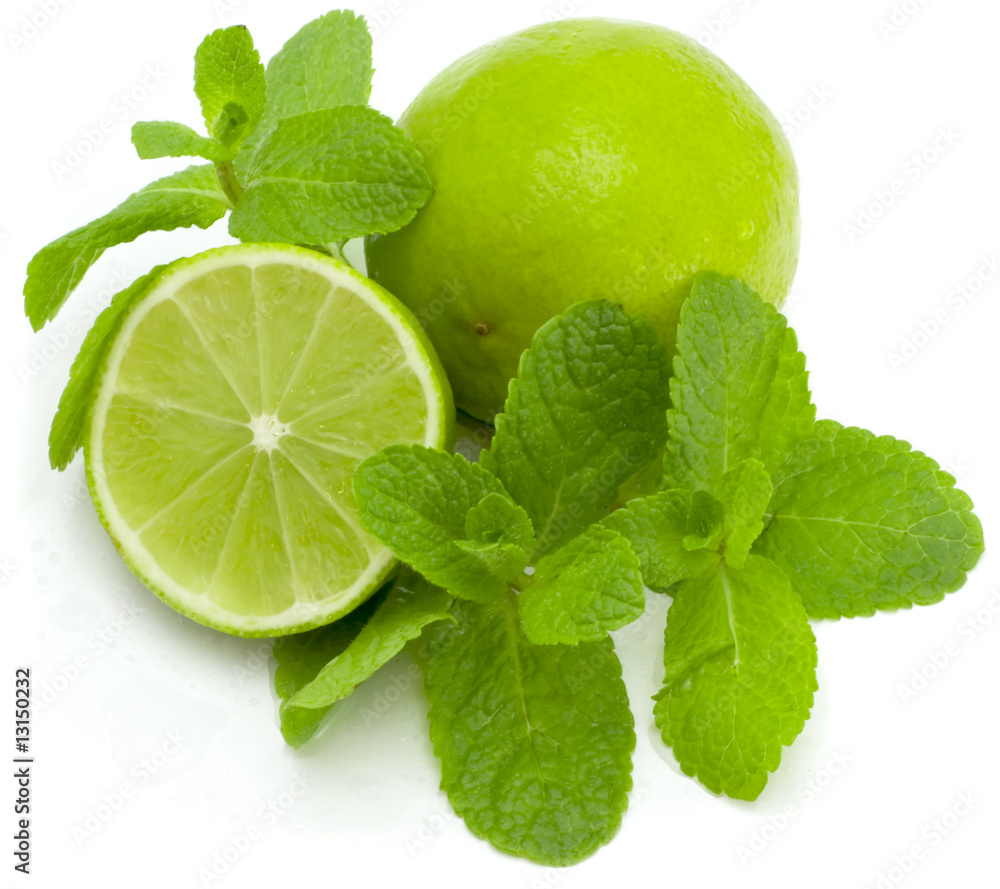 Sticker Limes and mint