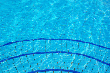 Obraz premium Swimming pool blue background