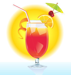 Tequila Sunrise cocktail