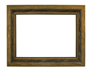 Antique picture frame with clipping path