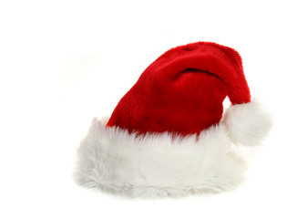 Obraz na płótnie Canvas Santa Claus Hat on White