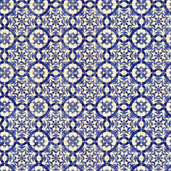 Seamless tile pattern of ancient ceramic tiles