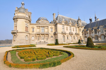 Jardin et chateau de Chantilly