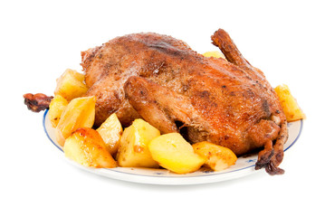 Baked duck