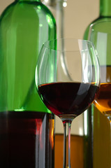 Wine, cork and corkscrew