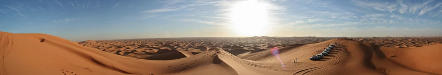 Crédence de cuisine en verre imprimé Dubai désert dubaï