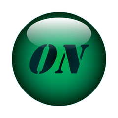 Turn ON - Button - JPG - Bild