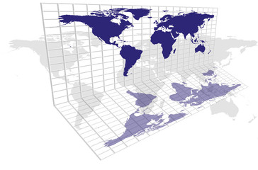 World Map Grid