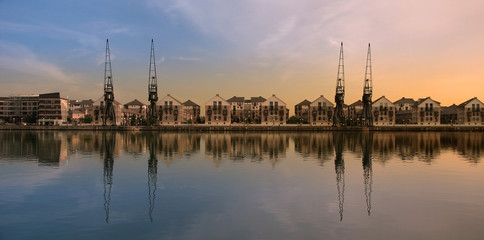 Dock cranes