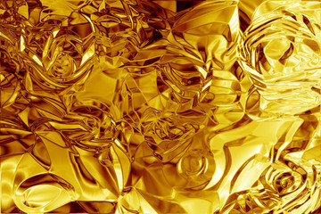 Gold foil abstract texture