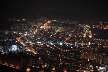 Nachtaufnahme von Jinhae