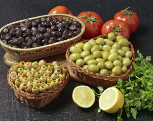 Assortment of olives