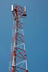 Power Post against Blue Sky