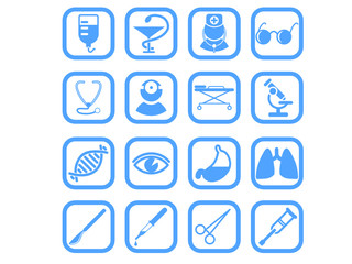 Medical and health care vector icons, part 2