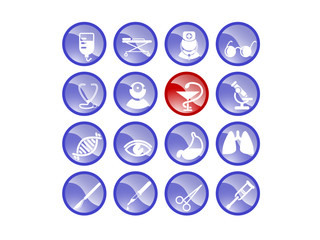 Medical and health care vector icons, part 2