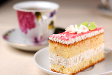 tasty pastry with the tea