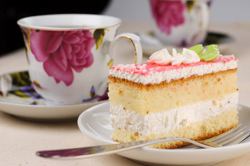 tasty pastry with the tea