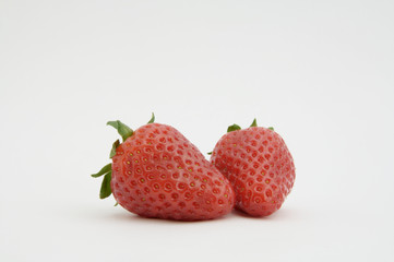 Zwei Erdbeeren