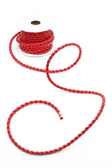 Red cord on a reel