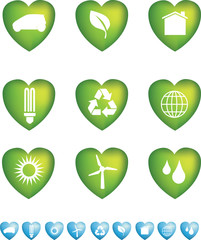 eco icons heart