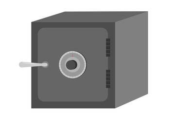 Obraz premium A grey safe with dial and handle