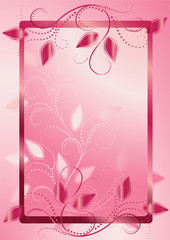 Vertical floral background with place for your text