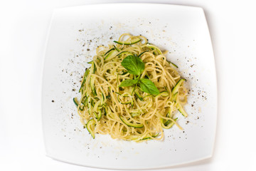 Pasta with zucchini