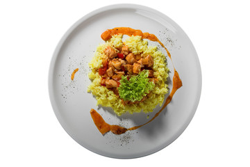 food isolated on white