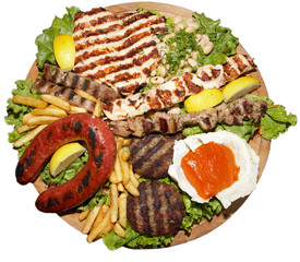 assorted plate with food